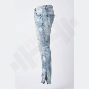 Pantalones Vaqueros Vintage para Hombre, los Más Vendidos, Diseño Moderno, Estilo Urbano Desgastado, Corte Regular, Elásticos, Rectos - Product Image 3