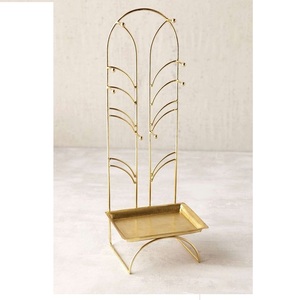 Long support de bijoux en métal plaqué or de luxe pour la décoration d'arbre et le stockage de bijoux - Product Image 2