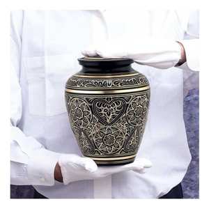 Made In India Aluminium Urn Human Ashes Funeral <b>Supplies</b> Aluminium Urn Cremation Indian Manufacture With Export Quality - Product Image 6