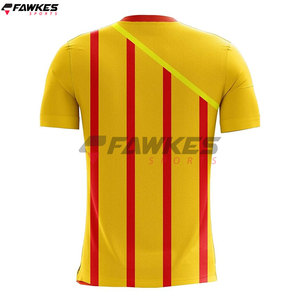 ออกแบบใหม่เสื้อฟุตบอลชายโลโก้ที่กําหนดเองการพิมพ์เสื้อฟุตบอลชายผ้าฝ้ายระเหิดเสื้อฟุตบอล - Product Image 2