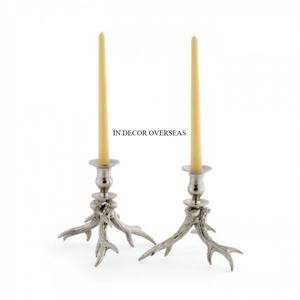 Top Quality Metal Gold Plated Stylish Fancy Designer <b>Candle</b> <b>Holders</b> With <b>Black</b> Color Powder Coated Base In Impressive Price - Product Image 5