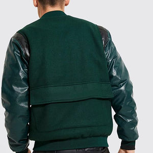 Veste universitaire d'hiver pour homme sur mesure, très vendue, avec col montant - Écologique et imperméable, prix direct usine - Product Image 2