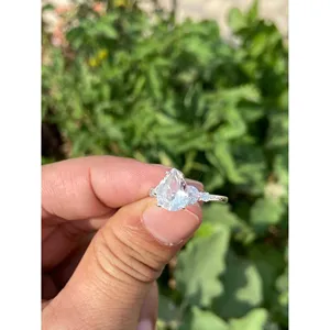 Natural Crystal Quartz Ring 925 Sterling Silver Handmade Gemstone Ring Wholesale Jewelry Supplier - Product Image 3