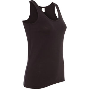 Camiseta sin mangas de poliéster OEM para mujer, camiseta sin mangas de secado rápido con dobladillo curvo para mujer, camiseta sin mangas atlética para gimnasio para mujer 2025 - Product Image 4