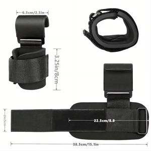 Wrist Wrap With Iron Hook Hot Selling <b>Weight</b> Lifting Straps Iron Mat Hook <b>Weight</b> Lifting <b>Hand</b> Grip Hook Wrist - Product Image 2
