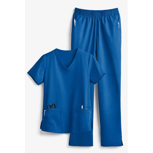 Uniforme Médico Unisex de la Mejor Calidad a Precio de Mayoreo Personalizado, Tela Suave y Duradera, Parte Superior con Dos Bolsillos, Pantalón de Pierna Recta, Conjuntos de Uniformes Médicos Unisex - Product Image 2