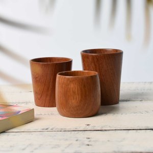 Acacia ไม้ถ้วยน้ำทิ้งกาแฟโลโก้ที่กำหนดเองสลักถ้วยไม้ขายส่งจากเวียดนามราคาที่ถูกที่สุด - Product Image 2