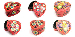 Luxurious Hand-Painted Kashmiri <b>Paper</b> Mache Trinket <b>Boxes</b> Elegant Metal Home Decor Collection for Jewelry <b>Storage</b> Home Office - Product Image 4