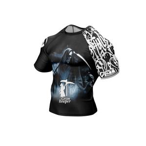 Rashguard de sport à haute élasticité, prix bas, vêtements de sport, rashguards de fitness, sublimation intégrale, rashguards de BJJ respirants - Product Image 5