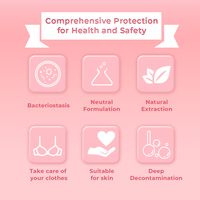 Certificat MSDS GMP ISO9001 ODM OEM sous-vêtements savon liquide détergent d'hygiène féminine féminine