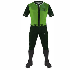 Uniformes de baseball unis en polyester de style tendance pour garçons uniformes de baseball à coutures de meilleure qualité ensembles de maillots de baseball et de shorts - Product Image 2
