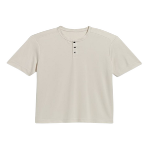 Fast Delivery High Quality Unisex Crew Neck Short Sleeves <b>Henley</b> Button T-<b>shirt</b> 260G Grams Summer Tops Streetwear t <b>Shirts</b> - Product Image 1