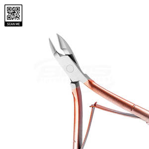 Pince à cuticules incurvée professionnelle en acier inoxydable, éliminateur de peaux mortes, coupe-ongles incarnés, outils de manucure et de pédicure pour les doigts - Product Image 3