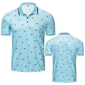 เสื้อเชิ้ตผู้ชายคุณภาพสูง OEM ระบายอากาศได้ดี แห้งเร็ว ผลิตจากโรงงาน ดีไซน์ล่าสุด แขนสั้น ผ้าถักทอ ไซส์ใหญ่ - Product Image 4