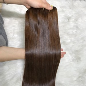 ผมต่อผมมนุษย์แท้แบบสองชั้นพร้อมปลายหนาสีน้ำตาล - Product Image 3