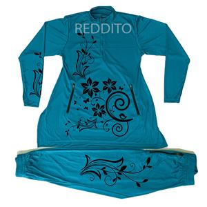 Traje de baño marrón de diseño personalizado para mujer musulmana de último diseño, conjunto de dos piezas, traje de baño musulmán Abaya de cuello alto, tallas grandes para niñas - Product Image 1