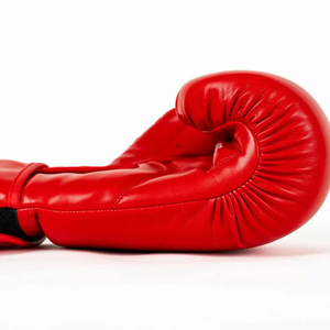 PU Leather MMA Boxing Gloves Sparring Training Kickboxing Gym Fitness Custom OEM Durable Pro for Closure Hook-and-Loop Wrist - Product Image 5