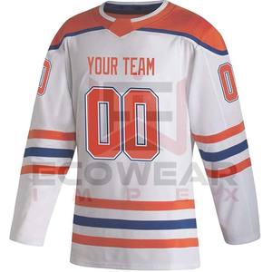 เสื้อฮ็อกกี้น้ำแข็งโพลีเอสเตอร์คุณภาพสูงชุดฮ็อกกี้น้ำแข็งระบายอากาศได้ฉลากตามต้องการ - Product Image 2