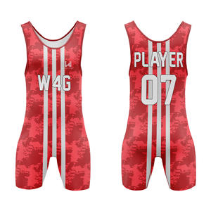 Singlet de Lucha Libre Personalizado para Hombre, Estilo Americano, con Cierre de Correa Ajustable, Singlets de Alta Calidad para Levantamiento de Pesas en el Gimnasio - Product Image 1