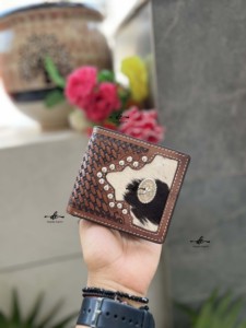 กระเป๋าสตางค์หนังแบบพับมือดีไซน์ใหม่สำหรับผู้ชายกระเป๋าสตางค์หนังวัวยาวมีซิปกระเป๋าสตางค์แฟชั่นสีน้ำตาลมีที่ใส่เงินสดของขวัญสำหรับผู้ชาย - Product Image 2