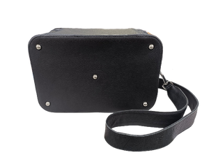 Estuche de cosméticos de cuero genuino negro, espacioso, divisores removibles, Kit organizador de maquillaje de viaje con correa para el hombro, superventas - Product Image 4