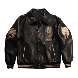 Chaqueta de Piloto Acolchada para Hombre, Talla Grande, Transpirable, con Cuello Cuadrado, 100% Algodón, Relleno de Poliéster, Estilo Hip Hop de Invierno - Product Image 1