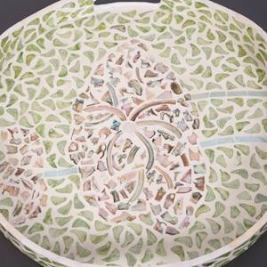 Flora Design nacre incrustée de service plateau à thé décoration décor de table - Product Image 2