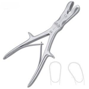 Pinzas Quirúrgicas Luer Rongers de Acero Inoxidable de 6'' (15 cm) y 10.5'' (26.5 cm), Pinzas de Alta Calidad, Manuales, Rectas/Curvas, de 17 cm, para Uso Médico - Product Image 1