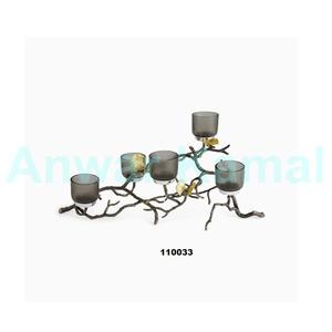 Vente chaude Argent Aluminium Bougeoir Design Moderne Long Bougeoir pour La Maison Salon Chambre à coucher et Bureau Décor - Product Image 3