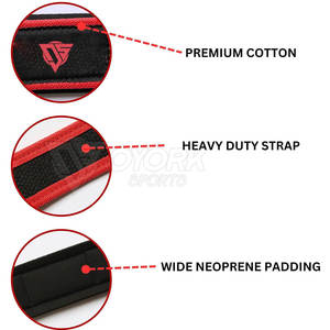 Sangles de musculation robustes pour entraînement en salle de sport, soulevé de terre, powerlifting et entraînements de force, sangles de levage réglables pour poignets - Product Image 5