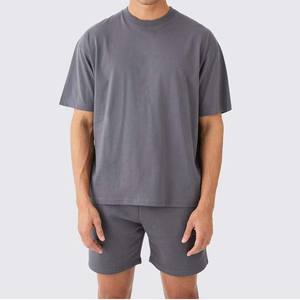 Conjunto de camiseta de manga corta informal de ropa deportiva transpirable de secado rápido para hombre para primavera verano estilo callejero 100% conjuntos de algodón para hombre - Product Image 3