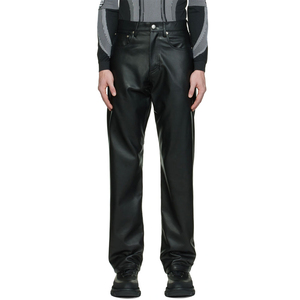 ¡Novedad de 2024! Pantalones de cuero de cintura alta para hombre con el mejor precio, calidad, chaqueta de cuero OEM, superventas, último diseño - Product Image 1