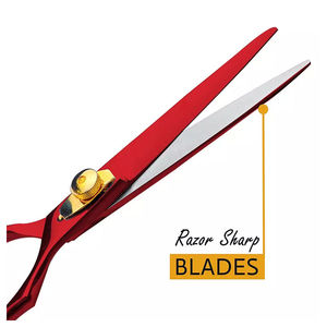 กรรไกรตัดผมตรงคมกริบ สแตนเลสญี่ปุ่น สำหรับช่างตัดผมมืออาชีพ ด้ามจับตามหลักสรีรศาสตร์ จับถนัดมือ สำหรับคนถนัดขวา - Product Image 4