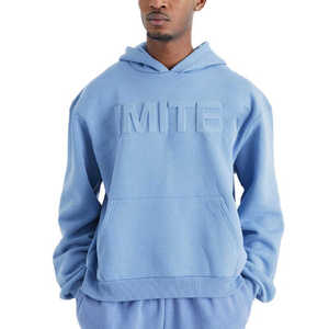 เสื้อฮู้ดสวมหัวแบบลำลองสำหรับฤดูหนาวของผู้ชายโลโก้ออกแบบได้ตามต้องการแบบ3D ผ้าเฟรนช์เทอร์รี่ขนาดใหญ่พิมพ์ลายปักลายนูนสำหรับผู้ชาย - Product Image 3