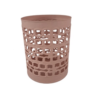 Support votif rond en métal de fer à texture vert foncé de style américain pour Noël et la décoration intérieure fait à la main personnalisé - Product Image 2