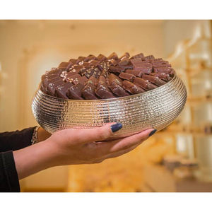 Bol en métal avec finition argentée de haute qualité Décoration de table unique Bonbons au chocolat Bol de service Présentoir à dessert au prix le moins cher - Product Image 6