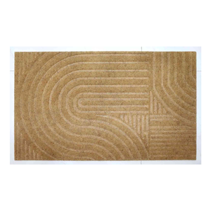 Material duradero de PVC rústico, alfombrilla de deslizamiento para entrada de casa, pasillo, sala de estar, felpudo indio en relieve COCO de PVC - Product Image 6