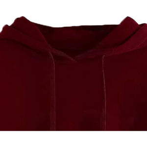 เสื้อฮู้ดผู้หญิงสำหรับฤดูหนาว ผ้าฝ้ายฟลีซ 100% เป็นมิตรกับสิ่งแวดล้อม ระบายอากาศได้ดี กันลม ปักโลโก้ด้านหน้า สีเข้มเมห์รอน บริการ OEM - Product Image 2