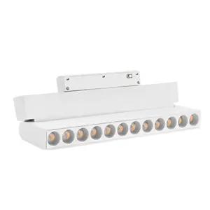 StrataGrille – Éclairage magnétique moderne sur rail LED avec alimentation 220V/48V, corps en aluminium pour installation en bureau, magasin et supermarché - Product Image 2