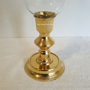 Bougeoirs élégants Hurricanes en verre et en métal pour les mariages à domicile, les fêtes et les événements. - Product Image 2