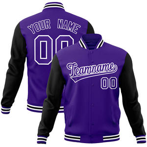 Alta calidad OEM logotipo personalizado manga bordado Streetwear más tamaño béisbol Vintage Letterman Varsity chaquetas abrigo para hombres - Product Image 5