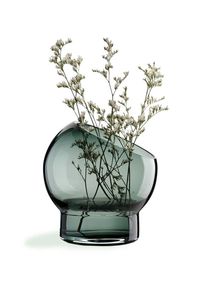 Florero de vidrio con diseño de textura única de color marrón, florero decorativo de mesa de gran venta - Product Image 6