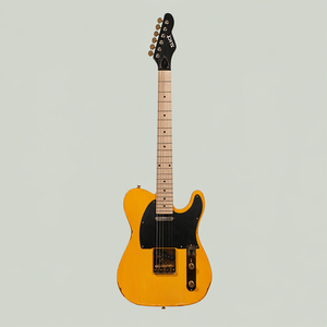 กีตาร์ไฟฟ้า Slick Guitar SL55KM สีเอจด์บัตเตอร์สกอตช์ พร้อมปิ๊กอัพแบบดูอัลซิงเกิลคอยล์  ฟิงเกอร์บอร์ดไม้เมเปิล - Product Image 1