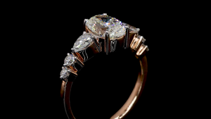 แหวนเพชรทรงรีและทรงลูกแพร์ที่เพาะเลี้ยงในห้องปฏิบัติการ |   แหวนสวมใส่ประจำวัน แหวนขอแต่งงาน และแหวนหมั้น ดีไซน์หรูหรา |   เครื่องประดับดีไซเนอร์ชั้นดี - Product Image 6