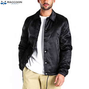 Veste de baseball réversible en satin écologique imperméable à séchage rapide Raccoon Sports avec manches en cuir, équipement de sport d'hiver - Product Image 5