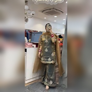 Bulk price ladies <b>suit</b> m xxl cotton based needle craft <b>3</b> <b>piece</b> set <b>for</b> catalog supply and shop Indian ethnic - Product Image 3