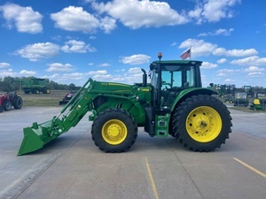 รถไถเดินตาม John Deere 6145M 90 แรงม้า ราคาถูก พร้อมมอเตอร์ปั๊มเกียร์และกระปุกเกียร์สำหรับขาย - Product Image 4