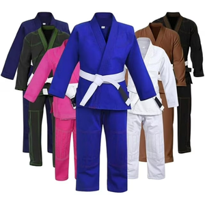 Bjj Gi, Lightweight Jiu-Jitsu Gi for Men <b>Women</b> and Kids with a <b>White</b> Belt, Preshrunk 450 GSM Fabric (Black, M2) - Product Image 2