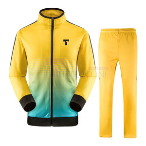 Chándal deportivo ajustado para hombre, Conjunto de jogging ligero de tela transpirable y elástica para invierno - Product Image 1