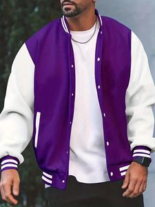 Veste universitaire en polaire chaude personnalisée pour hommes Vêtements de rue décontractés pour hommes veste universitaire boutonnée automne hiver veste unisexe - Product Image 5